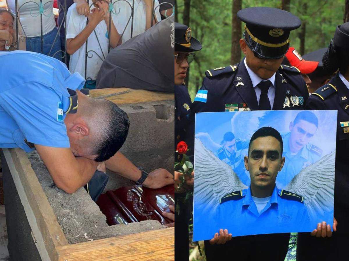Compañeros de inspector Kevin Pérez lo despiden entre llanto y homenajes