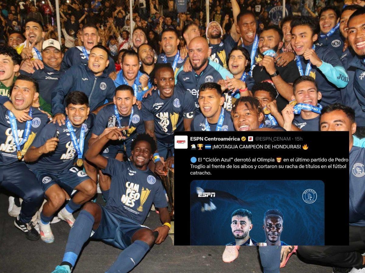 Lo que dice la prensa internacional tras título de Motagua y dejan mensaje a Olimpia