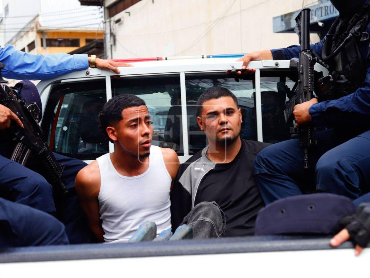 Trasladan a cárcel de máxima seguridad a 6 presuntos pandilleros capturados en San Pedro Sula