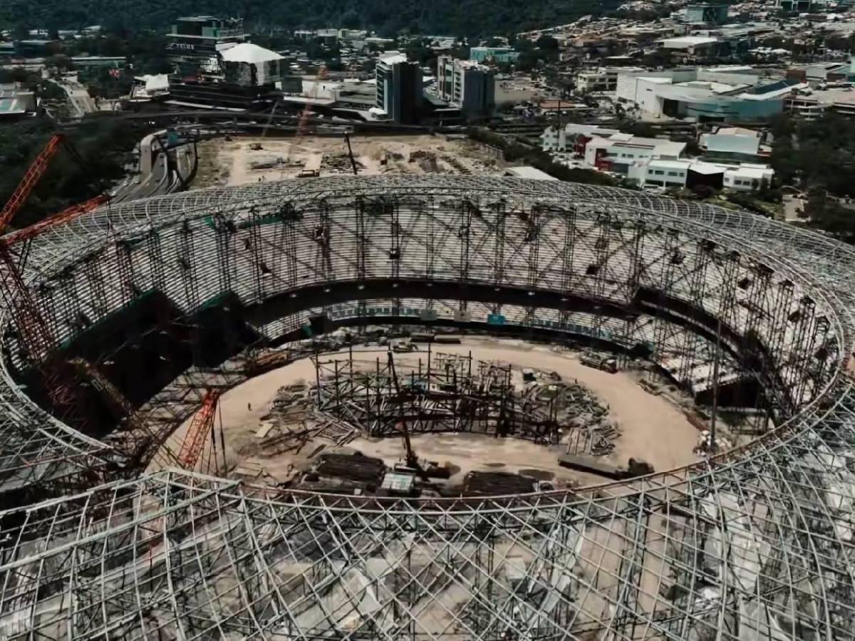 El Salvador hace historia: Así avanza la construcción del estadio más grande de Centroamérica