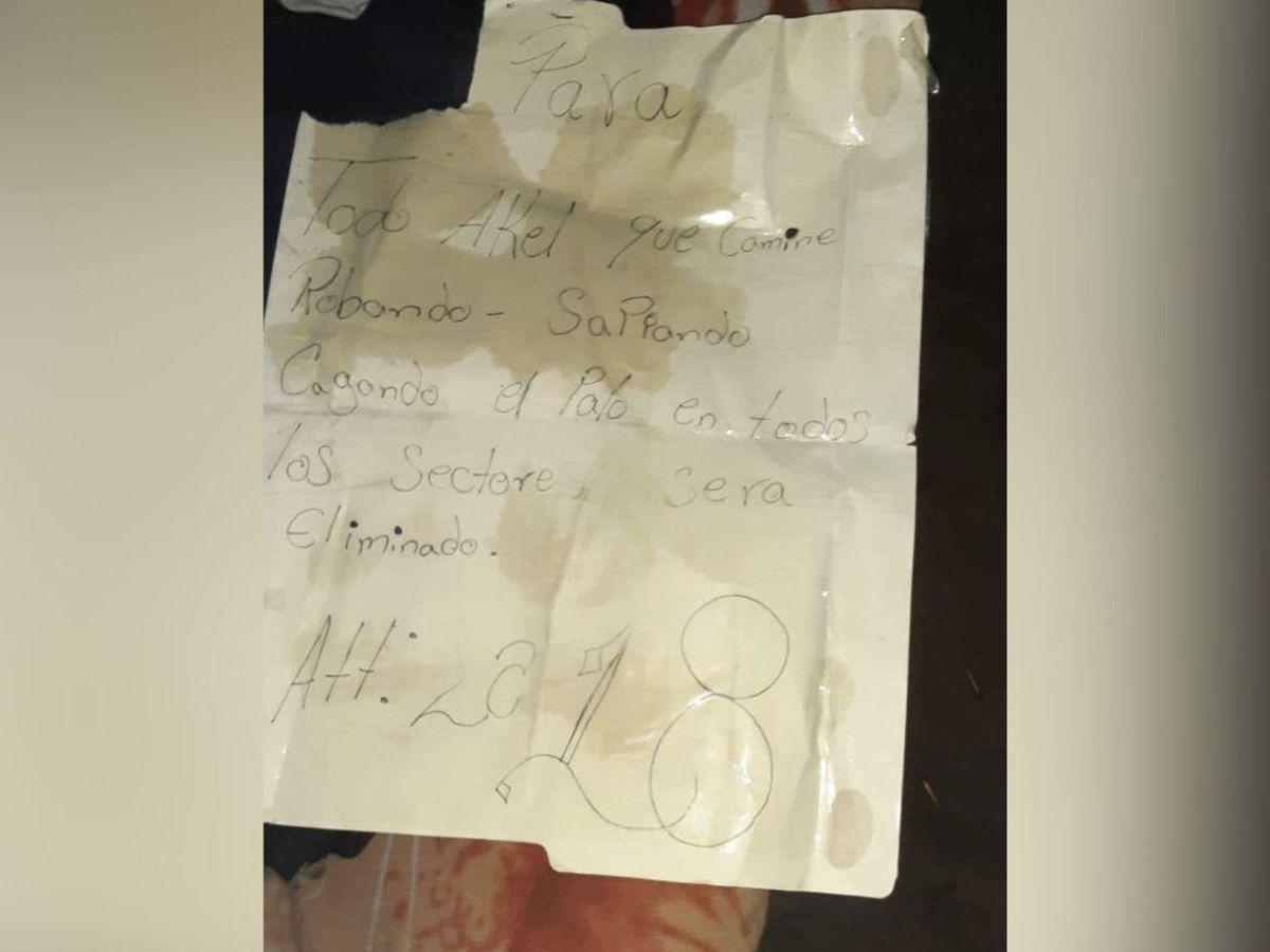 Nahomi y su pareja, asesinados de múltiples disparos: el rótulo de la Pandilla 18” que quedó en la escena