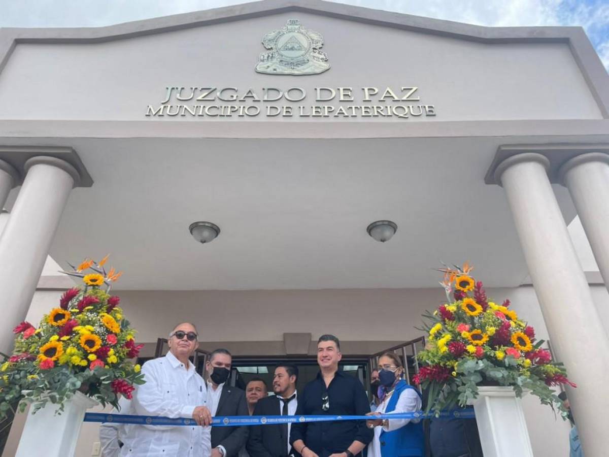 Inauguran nuevo Juzgado de Paz en Lepaterique, Francisco Morazán