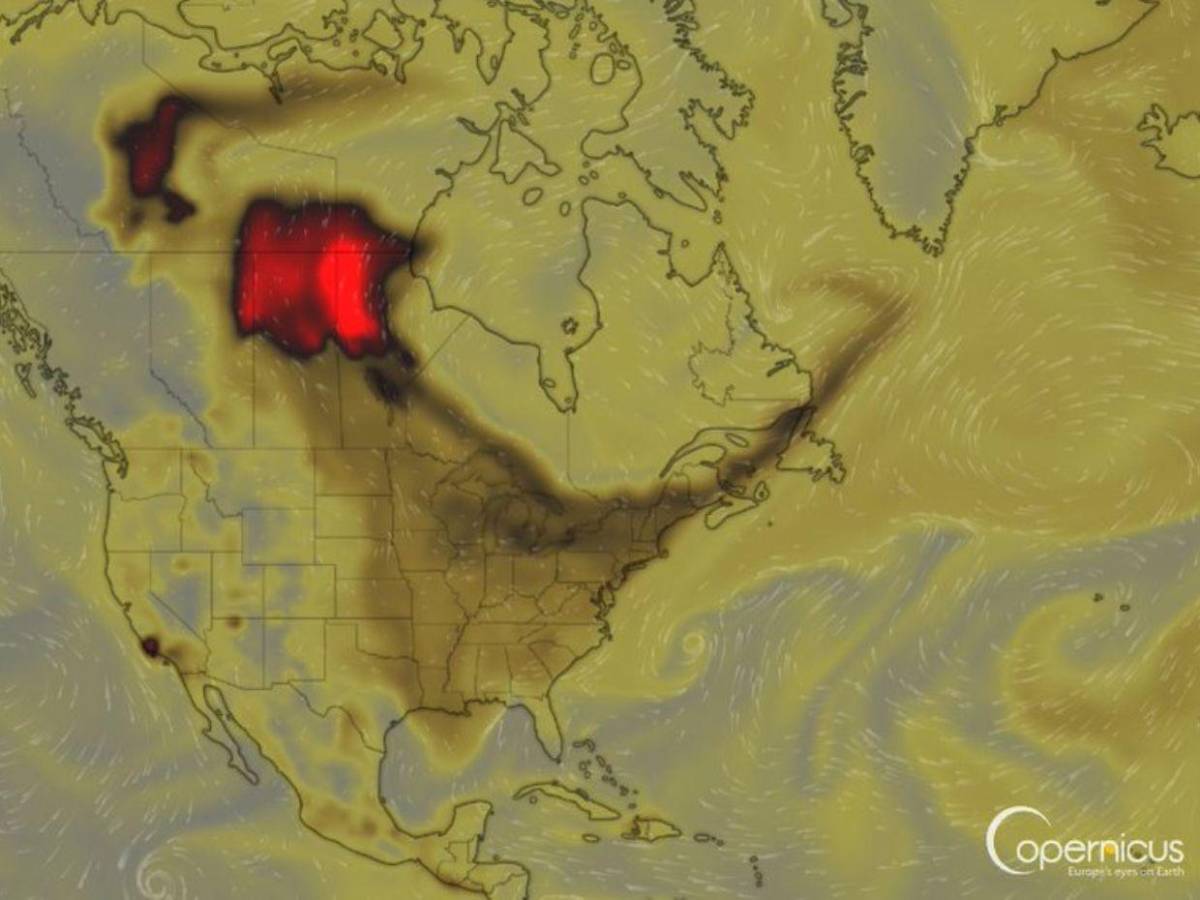 Calidad del aire en Canadá se desploma por el humo de más de 700 incendios