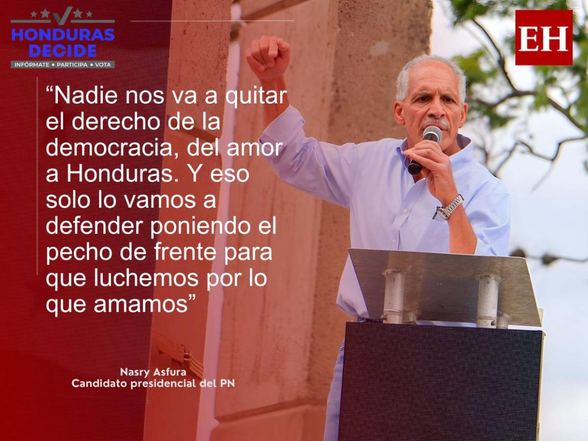 Si amenazan a mi equipo, me amenazan a mí: las frases de Nasry Asfura en movilización del PN