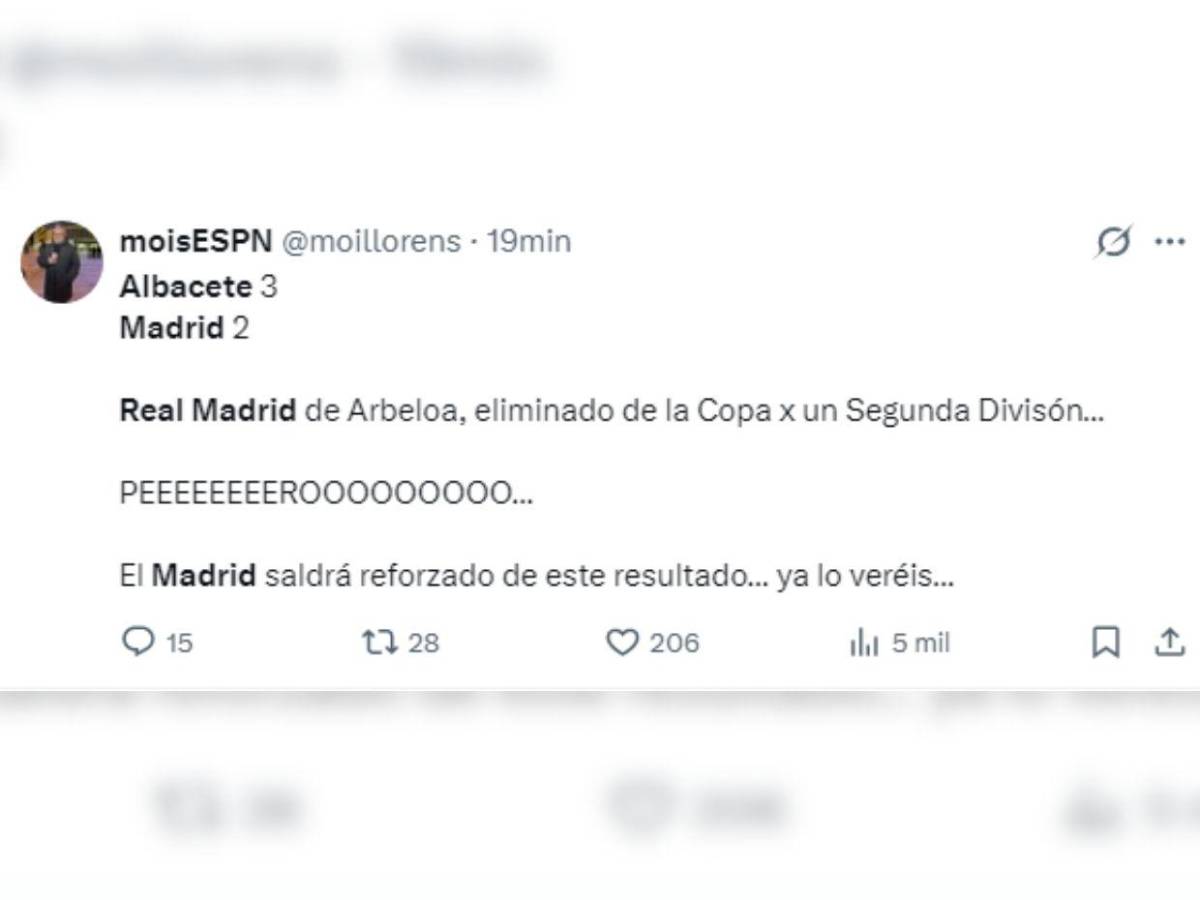 Las reacciones tras la ridícula eliminación del Real Madrid: Están encaminados al nadaplete