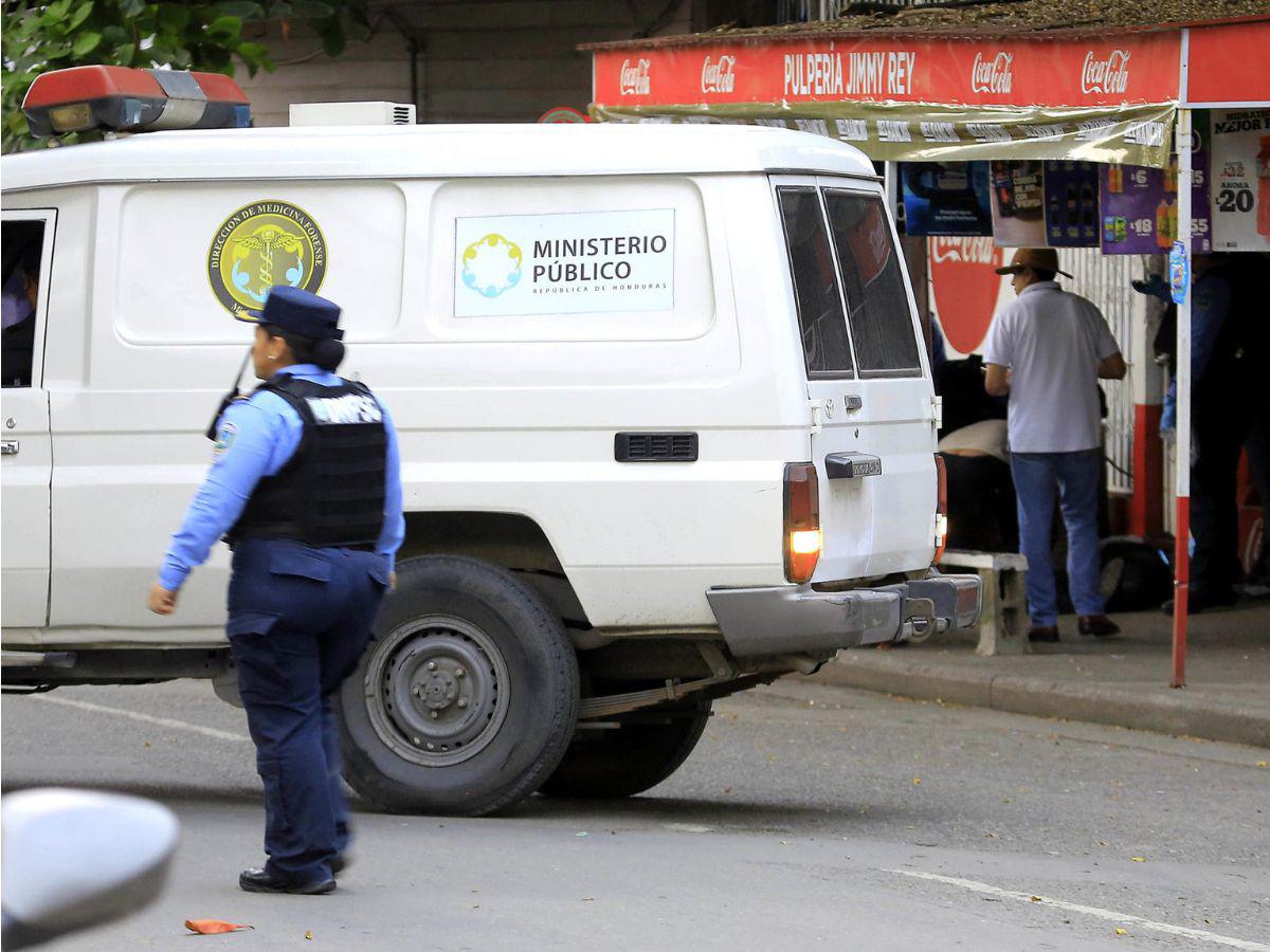 Casquillos de bala y resguardo policial: escena del crimen del abogado Altamirano