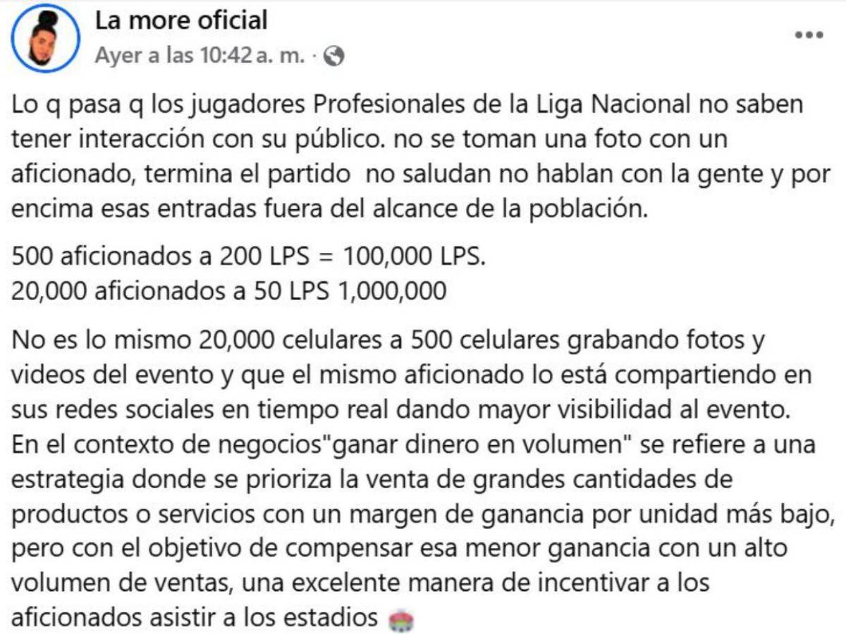 Equipo de Liga Nacional toma consejo de La More para mejorar sus taquillas