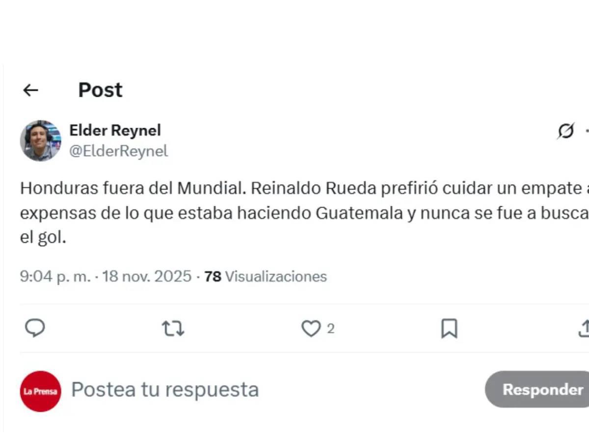 Lo que dicen los medios y periodistas tras fracaso de selección de Honduras