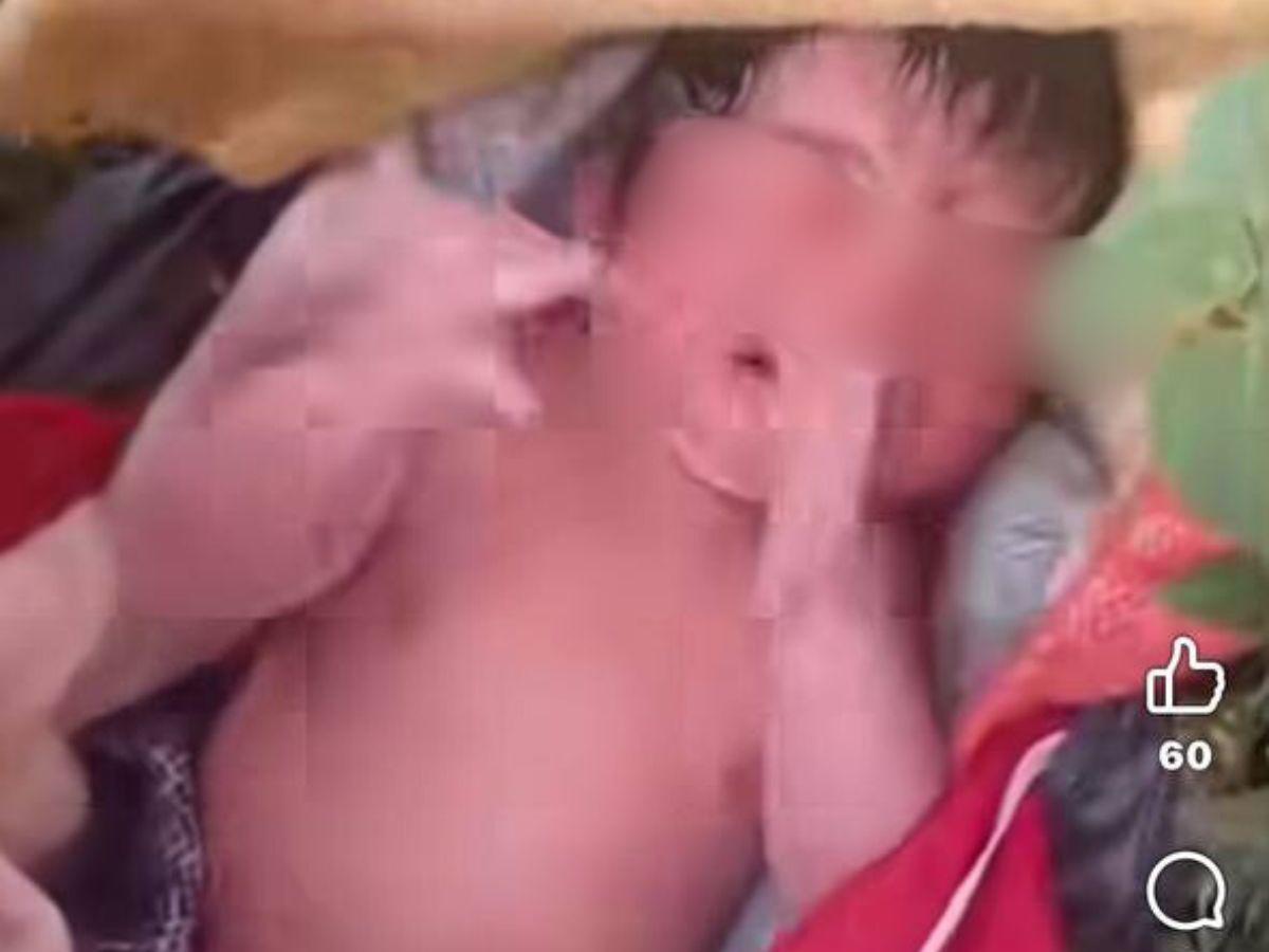 Envuelto en cobijas y dentro de una bolsa negra: así fue abandonado un bebé en Lepaterique