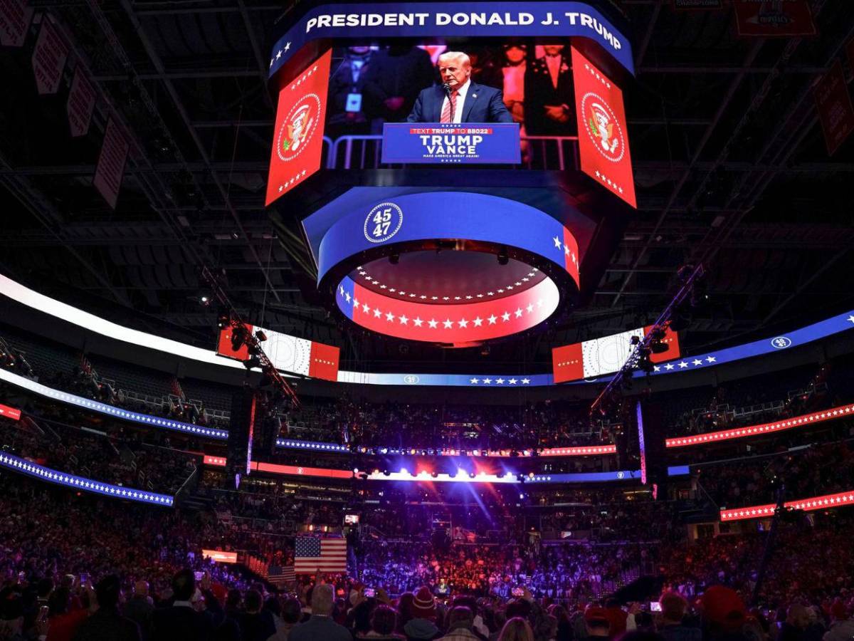 Las imágenes del rally que hizo Donald Trump en Washington previo a su investidura