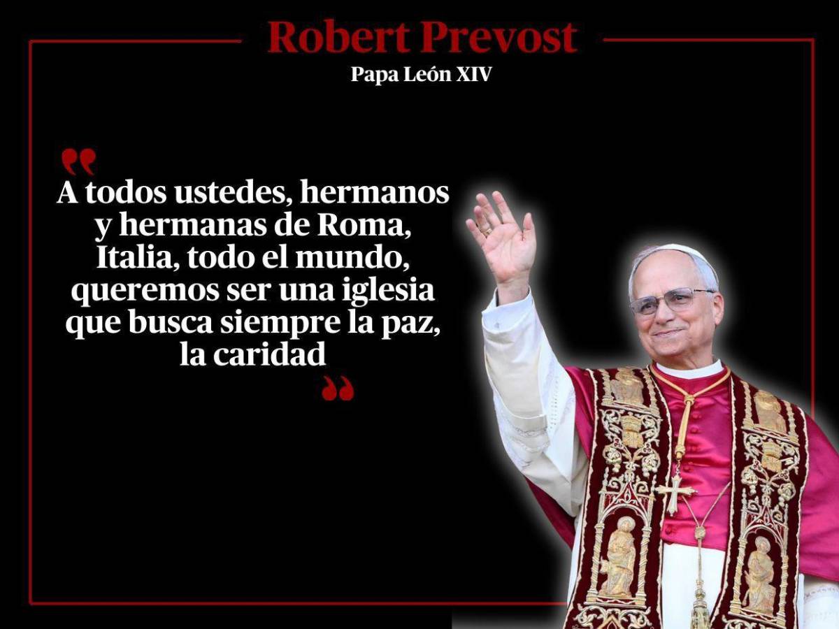 Frases de León XIV, el nuevo Papa: llama a la unidad y a la paz