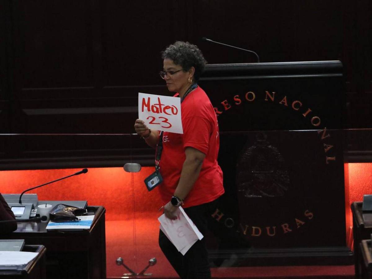 Con mensajes de “Sí a la extradición”, “se van” y citas bíblicas, diputadas protestan en el CN