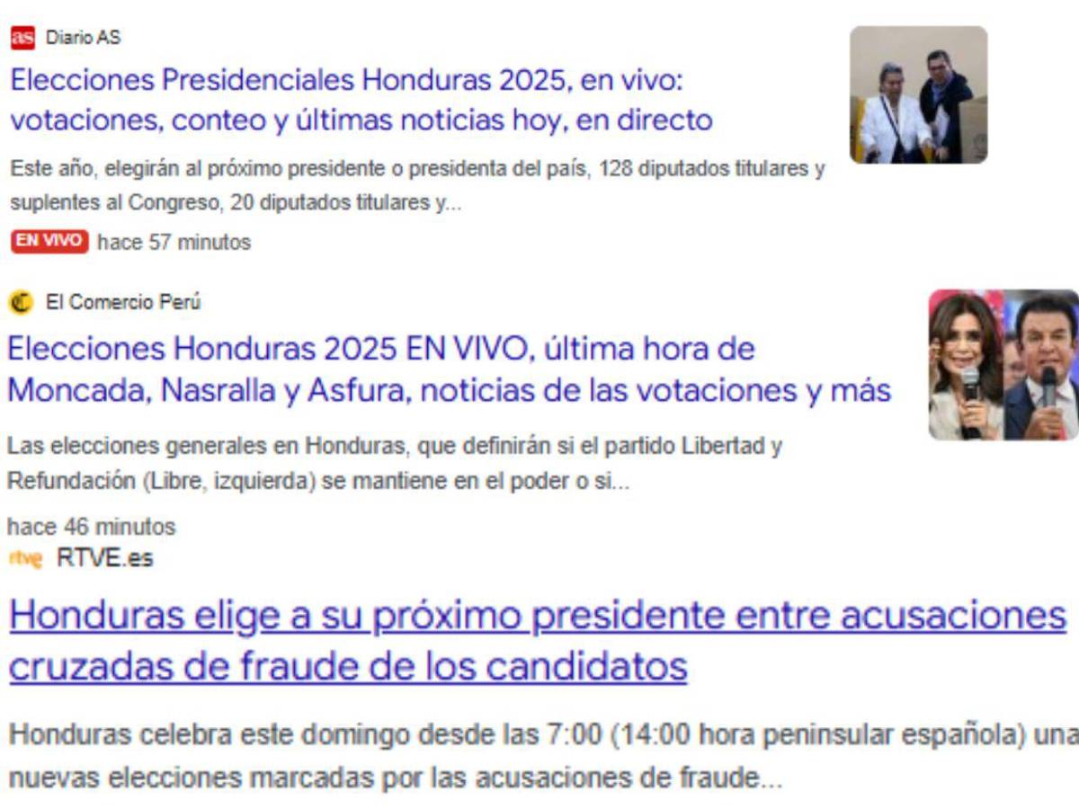 Lo que más destaca la prensa internacional sobre las elecciones Honduras 2025