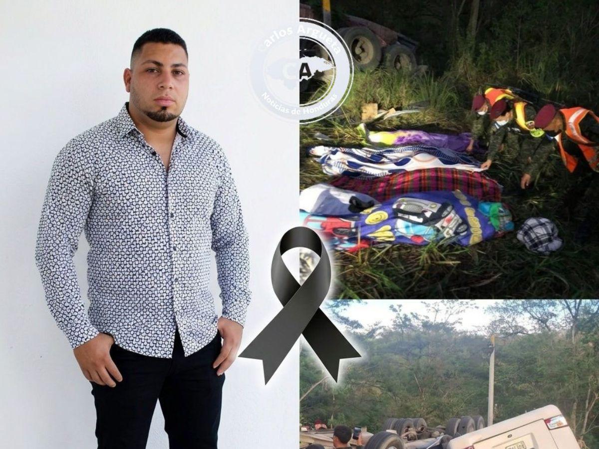 Ever Fajardo, conductor de la rastra que murió en accidente en Quimistán