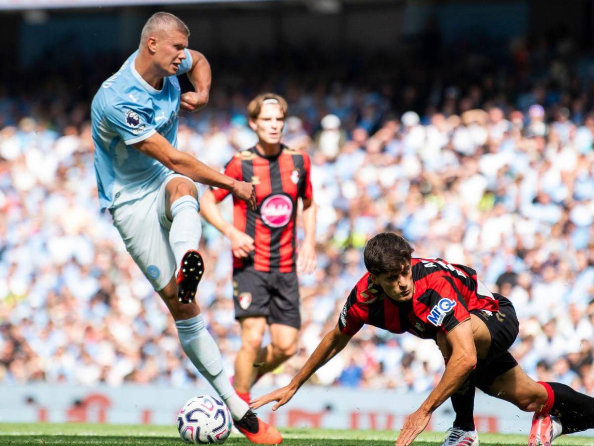 Nuevo look y victoria para Haaland en el regreso de la Premier League