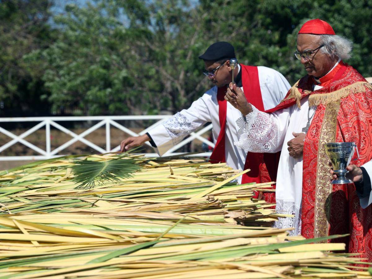 Con palmas, fe, curas expulsados y prohibiciones del régimen de Ortega, Nicaragua inicia Semana Santa Con palmas, fe, curas expulsados y prohibiciones del régimen de Ortega, Nicaragua inicia Semana Santa