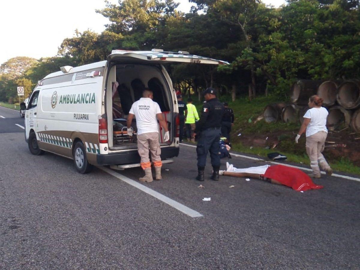 Mueren 10 migrantes cubanas en accidente vial en Chiapas, México