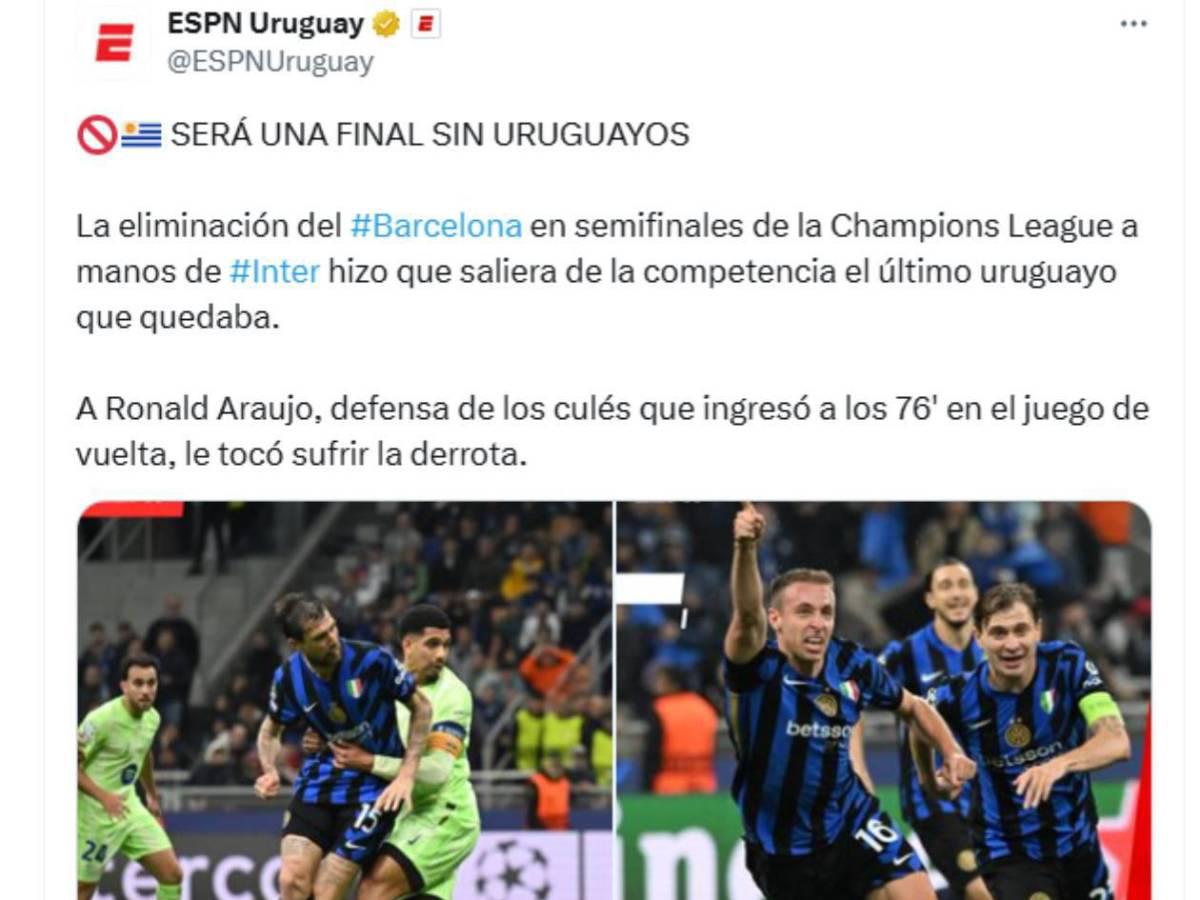 Piden la salida de jugador del Barcelona luego de eliminación de Champions League