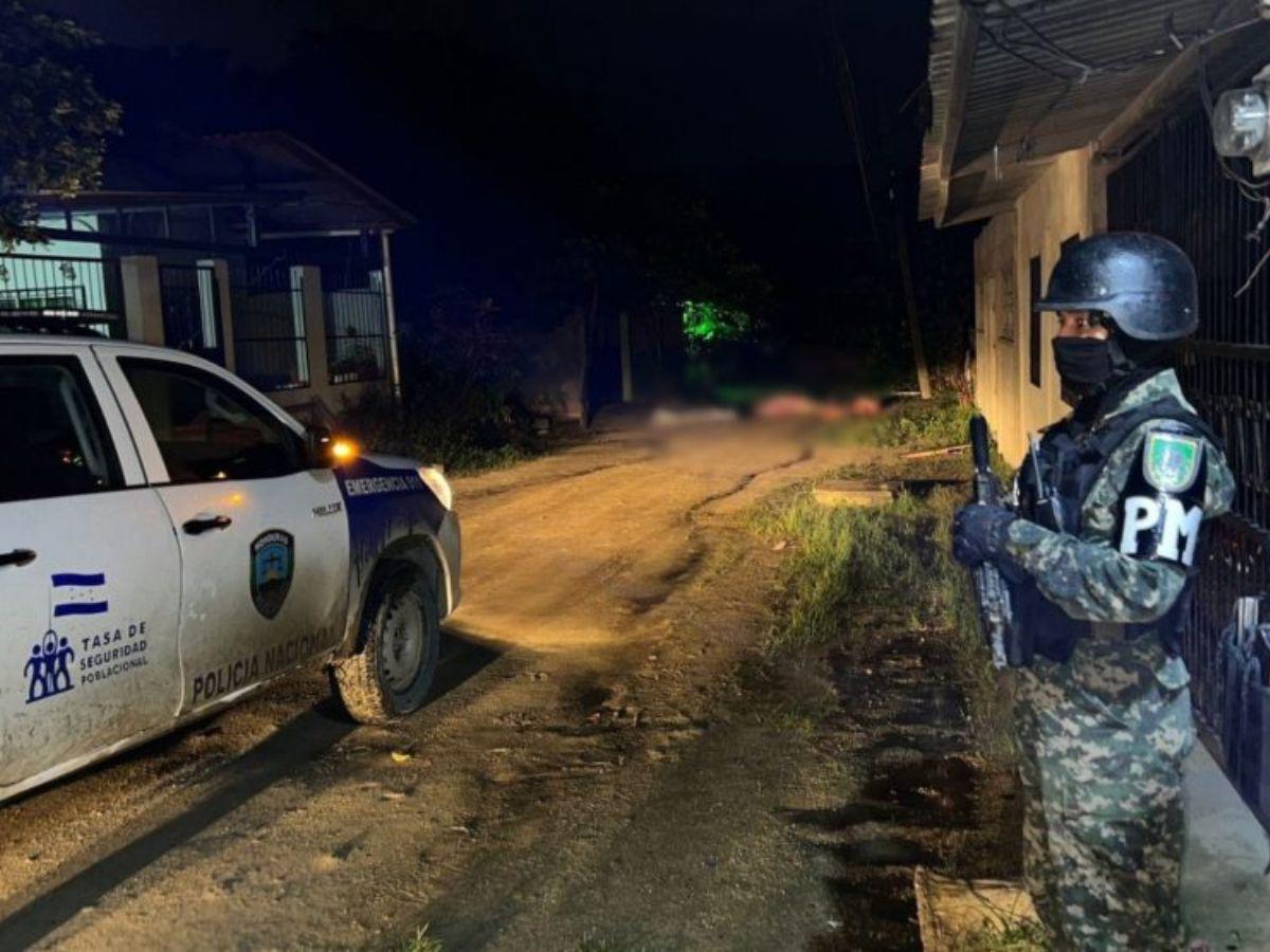 Nueva masacre deja tres personas muertas por supuesto conflicto entre pandillas en San Pedro Sula