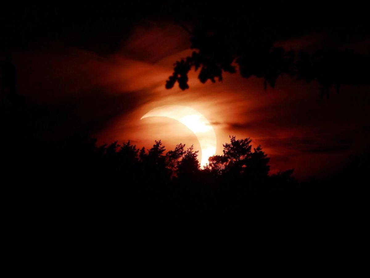 En fotos: el cielo de Portugal se oscurece y deja ver el espectáculo del eclipse solar