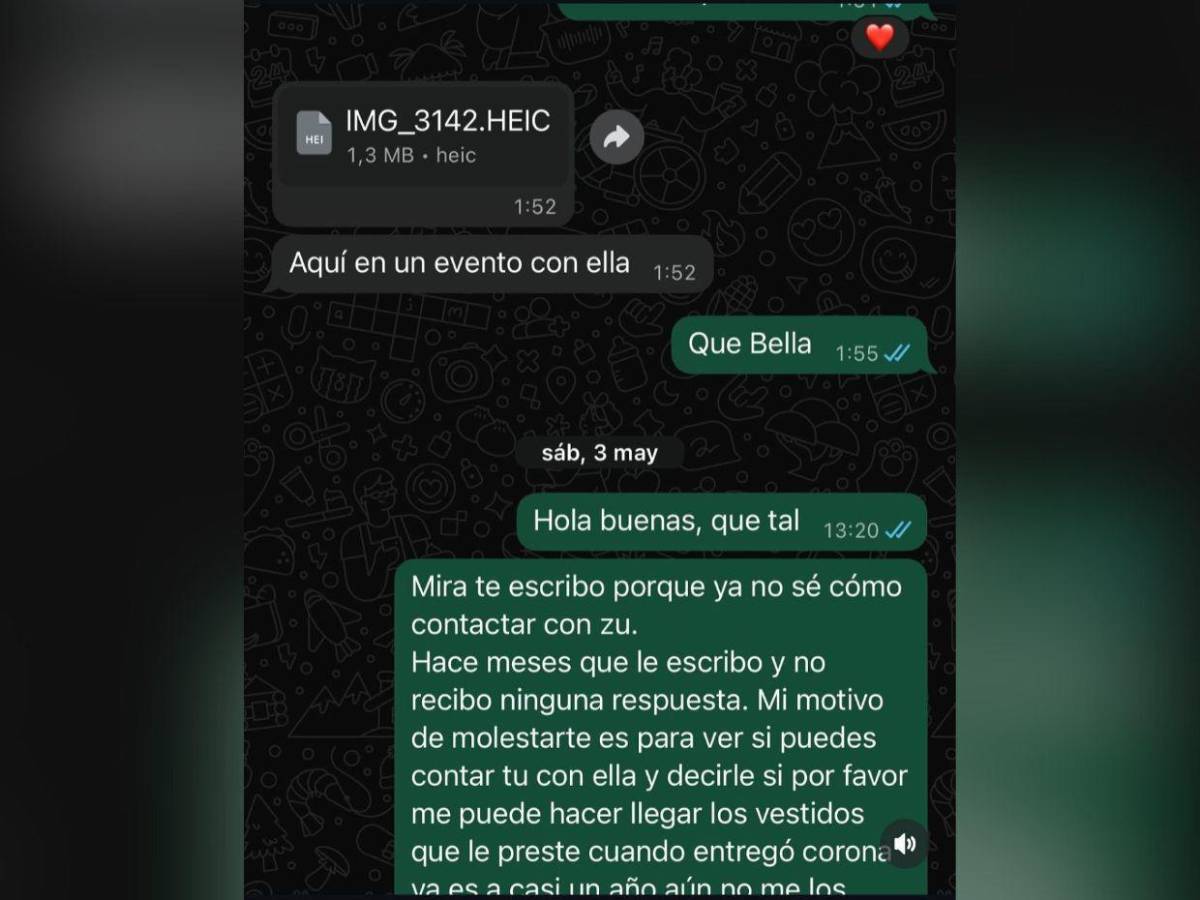 Señalan a Zu Clemente de no devolver vestidos de diseñador que le prestaron