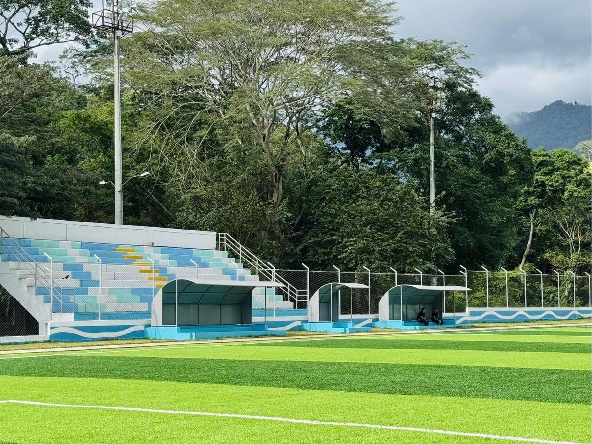 Así es el nuevo estadio hondureño que albergará partidos de fútbol profesional
