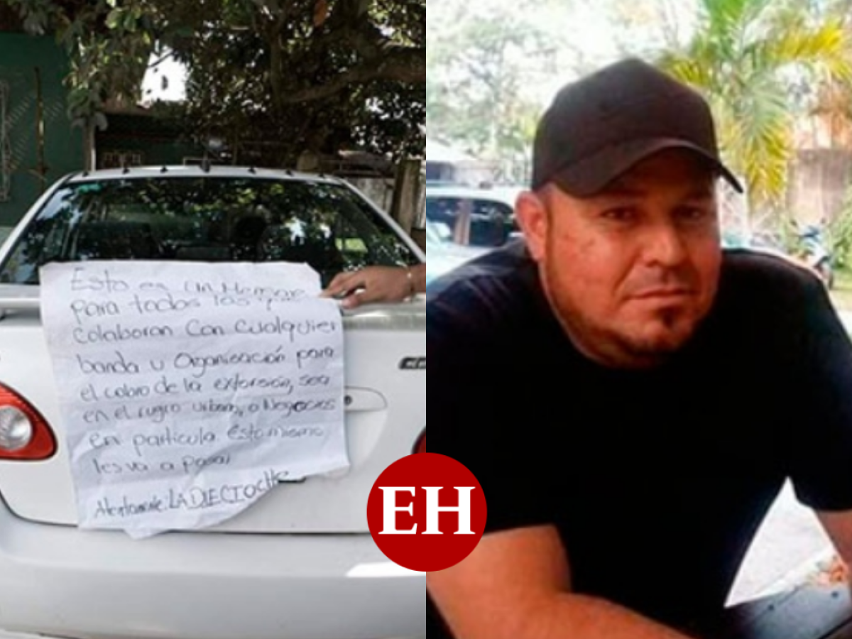 Matan a taxista y dejan rótulo sobre su unidad en El Progreso, Yoro