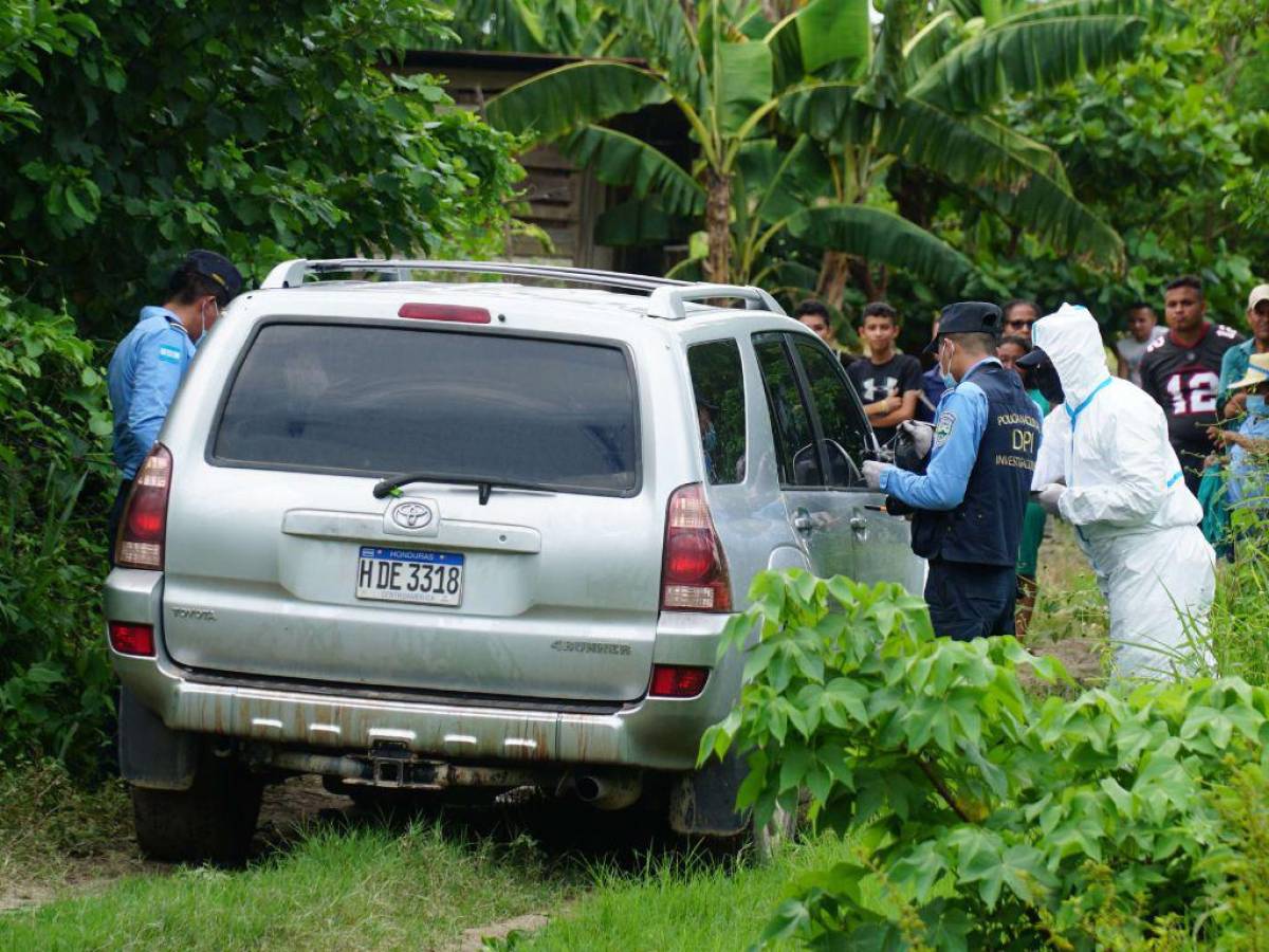 Dentro de camioneta encuentran asesinada a pareja en La Lima, Cortés