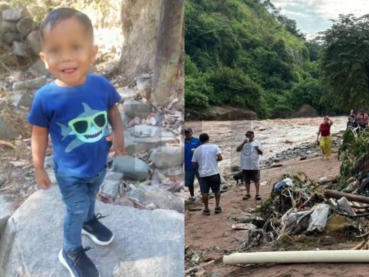 El pequeño Cristian Espino, de tres años, desapareció en Concepción de María, Choluteca