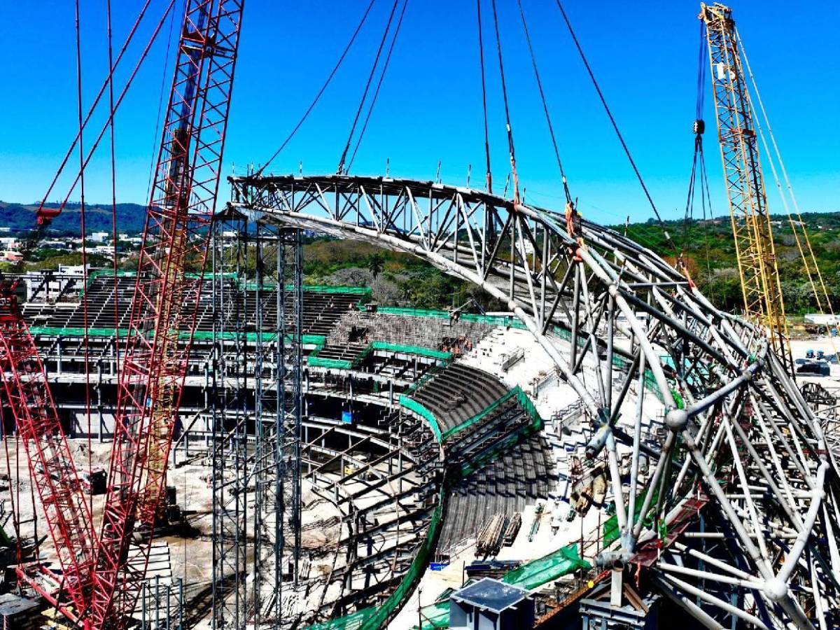 Estadio más grande de Centroamérica: Así avanza la construcción del moderno recinto en El Salvador