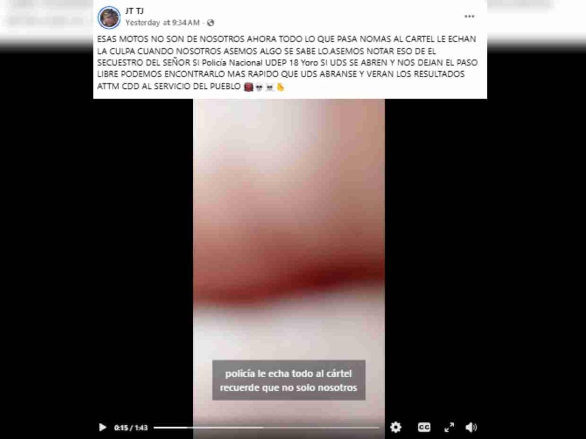 Presunta página en Facebook del Cártel del Diablo niega crimen del pastor asesinado en Yoro