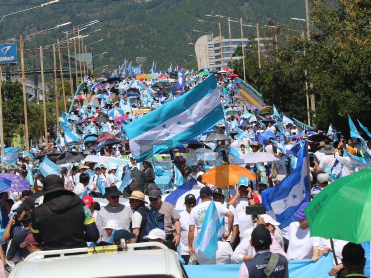 Multitud llena de fe: Las mejores imágenes de la caminata de las iglesias