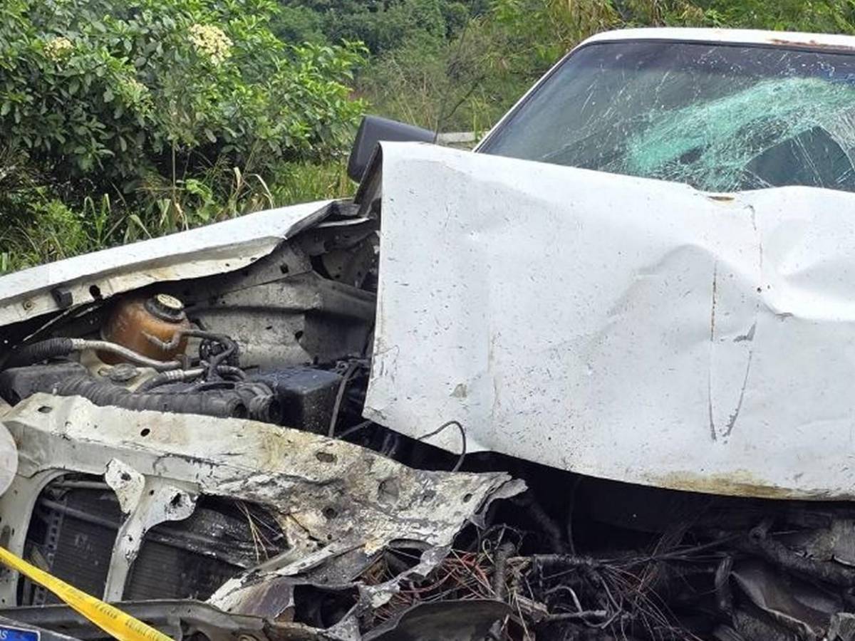 Las imágenes del fatal choque entre pick-up y camión en Cofradía