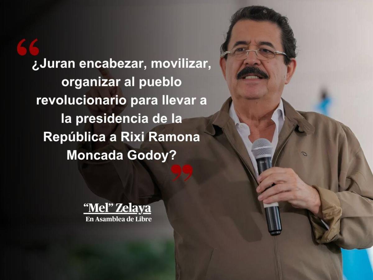“Se preocupa la oligarquía porque Rixi no se vende: Frases de 'Mel' Zelaya en asamblea “Se preocupa la oligarquía porque Rixi no se vende: Frases de 'Mel' Zelaya en asamblea