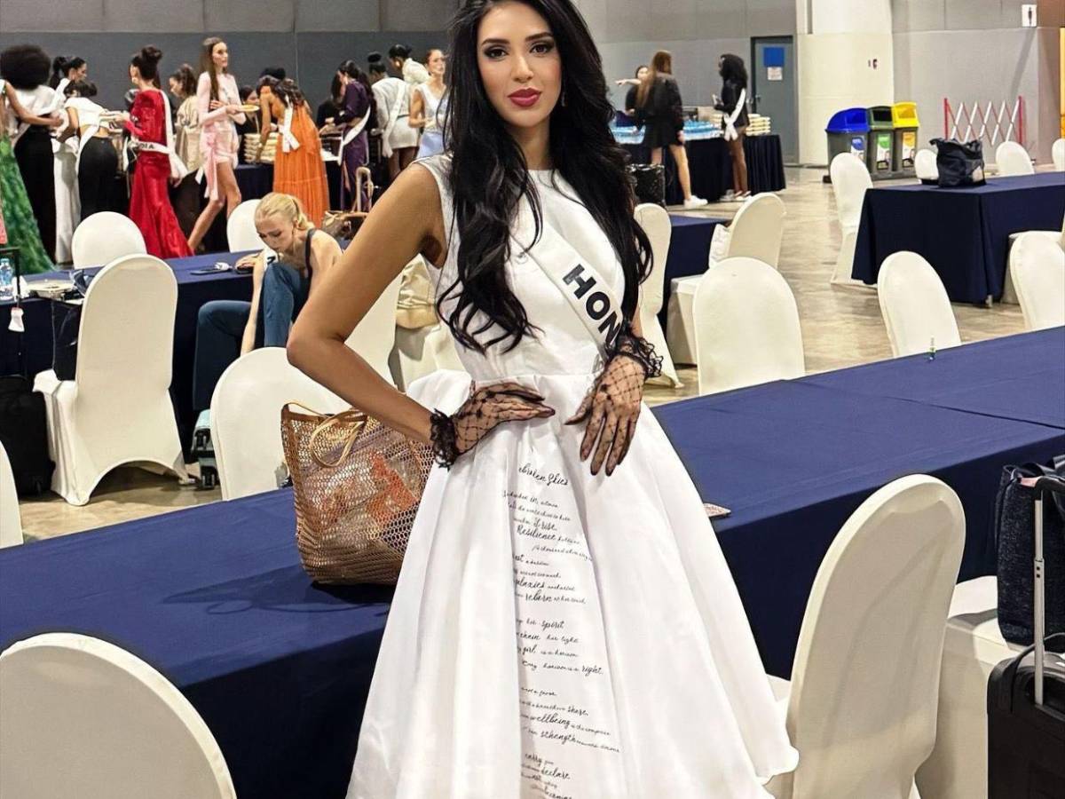 El poderoso mensaje de Alejandra Fuentes en su vestido, durante ensayos de Miss Universo