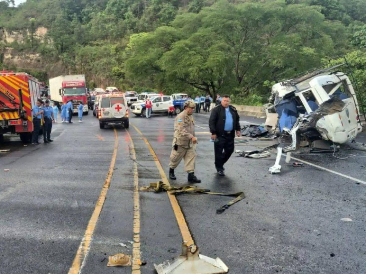 No imaginaban lo que venía: video muestra viaje de bus policial accidentado en la CA-5,  antes de la tragedia
