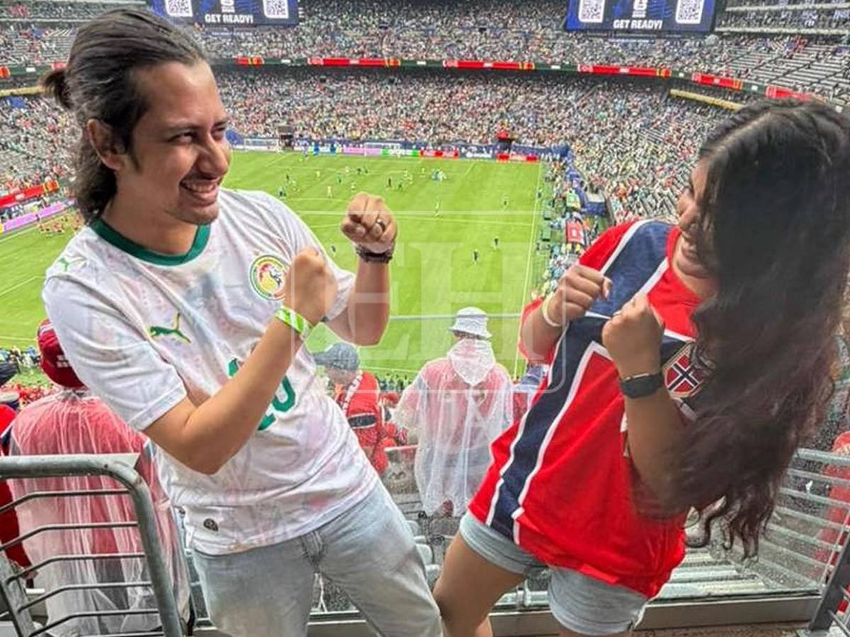 Unidos por el amor, divididos por la pasión: Él apoya a Senegal y ella a Noruega