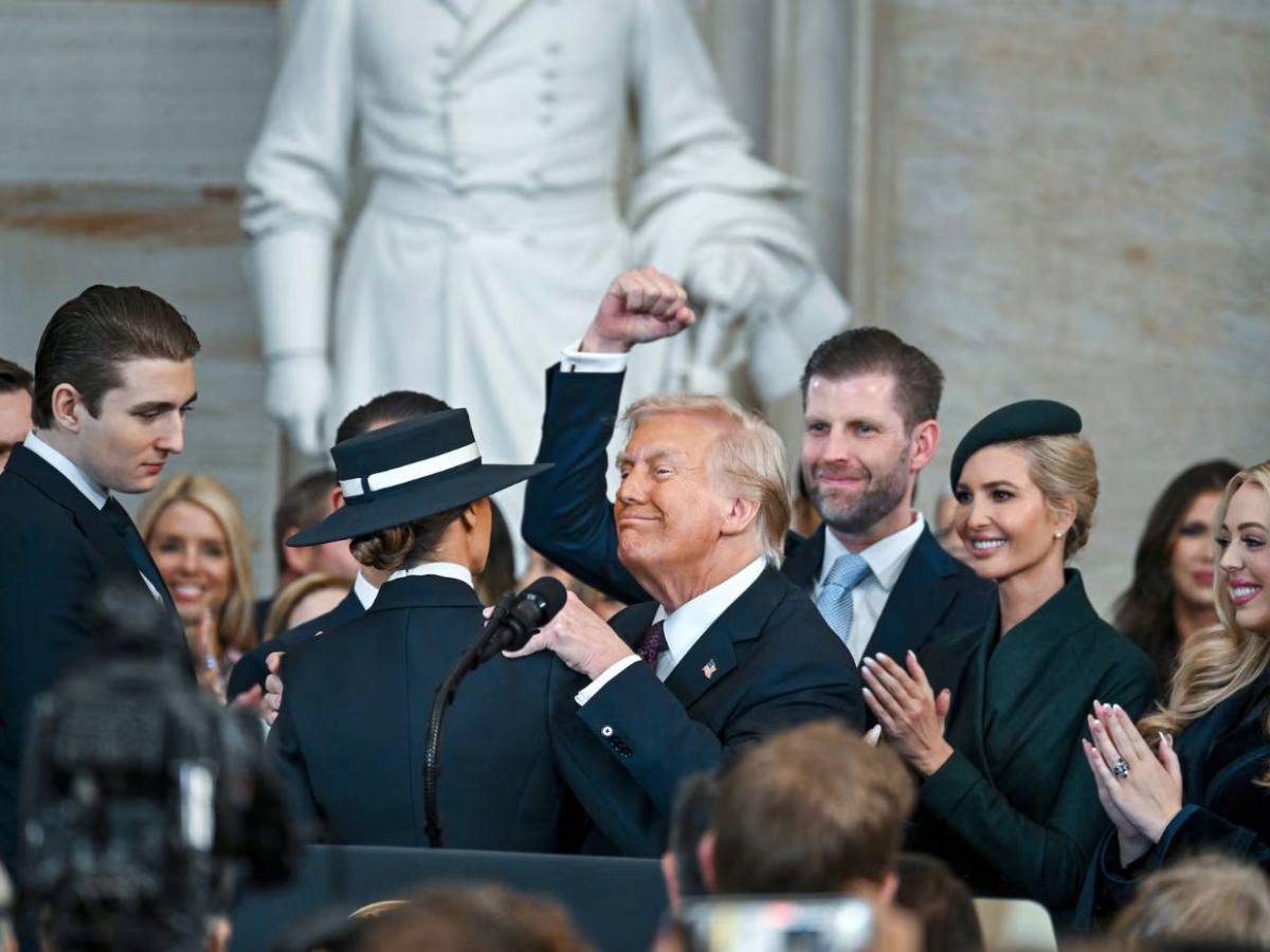 Así lució la familia presidencial en la toma de posesión de Donald Trump