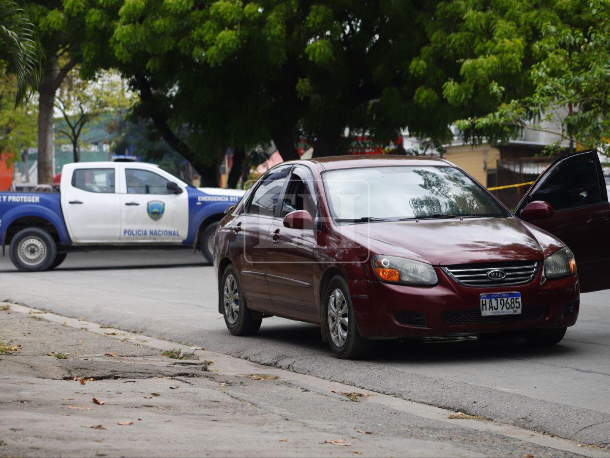 Cubierto con nailon negro: así hallaron el carro vinculado al crimen de Wilson Medina en SPS