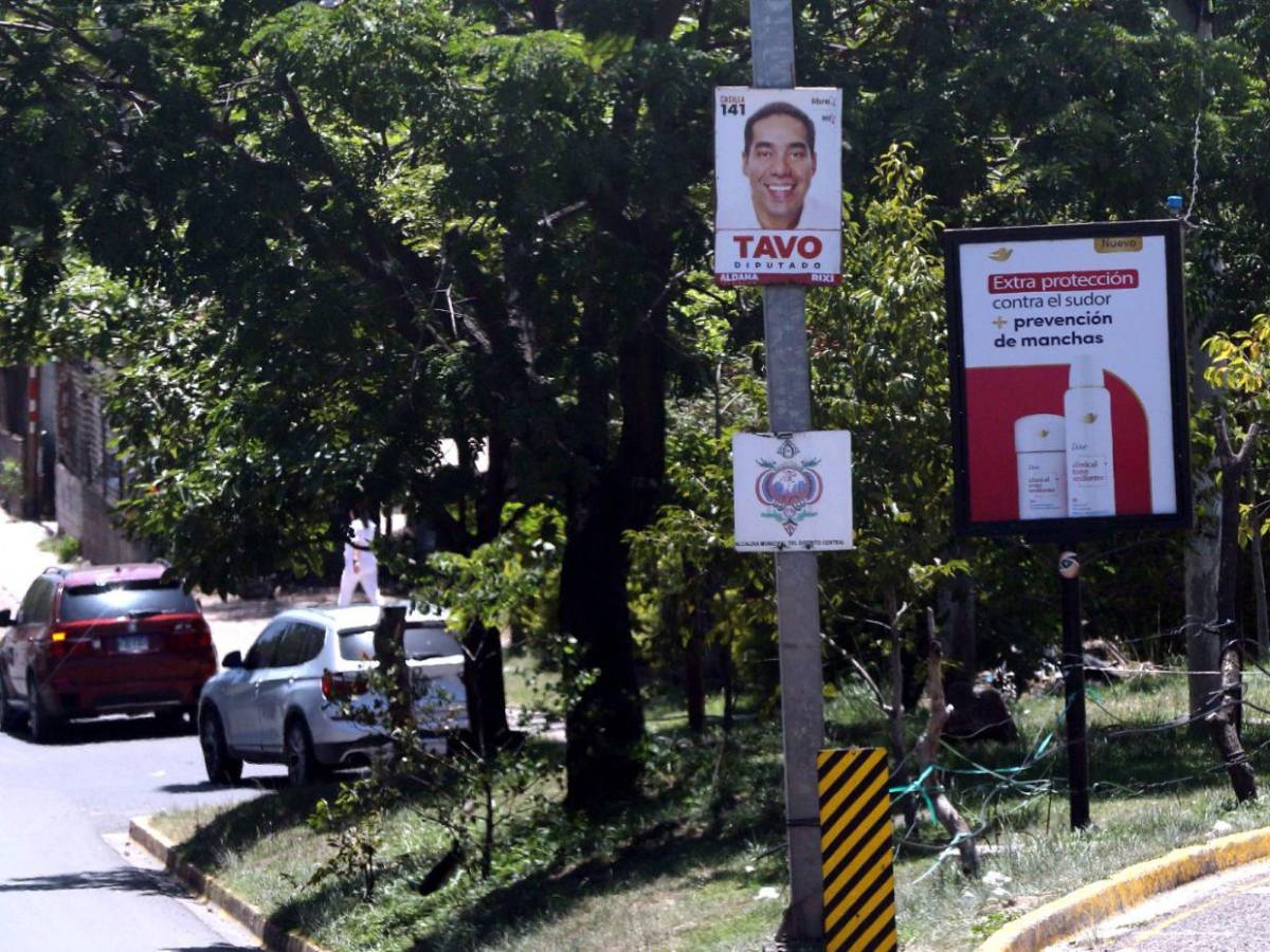 Sin los rostros de Rixi y Nasralla, arrancan propagandas electorales en las calles de la capital