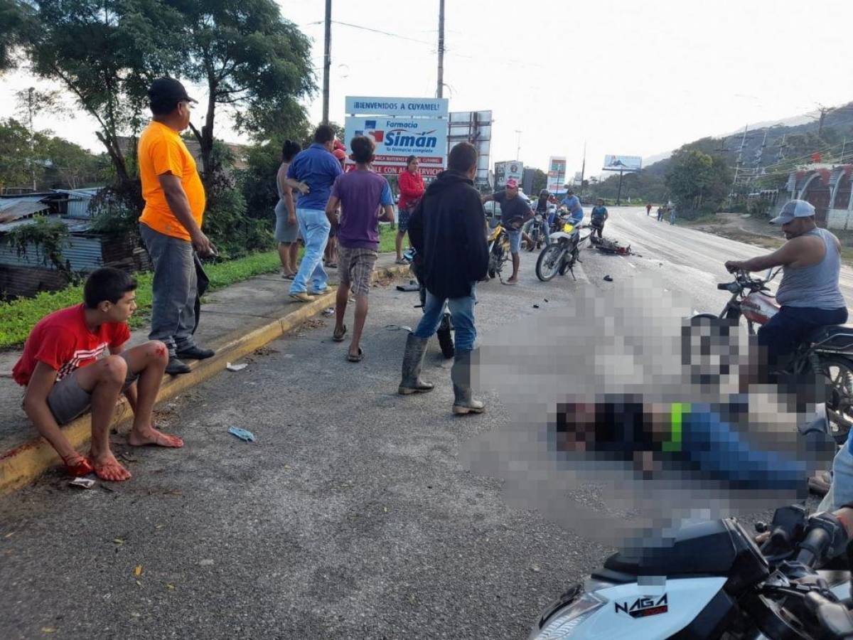 Muere motociclista tras ser arrollado por una rastra en Omoa, Cortés