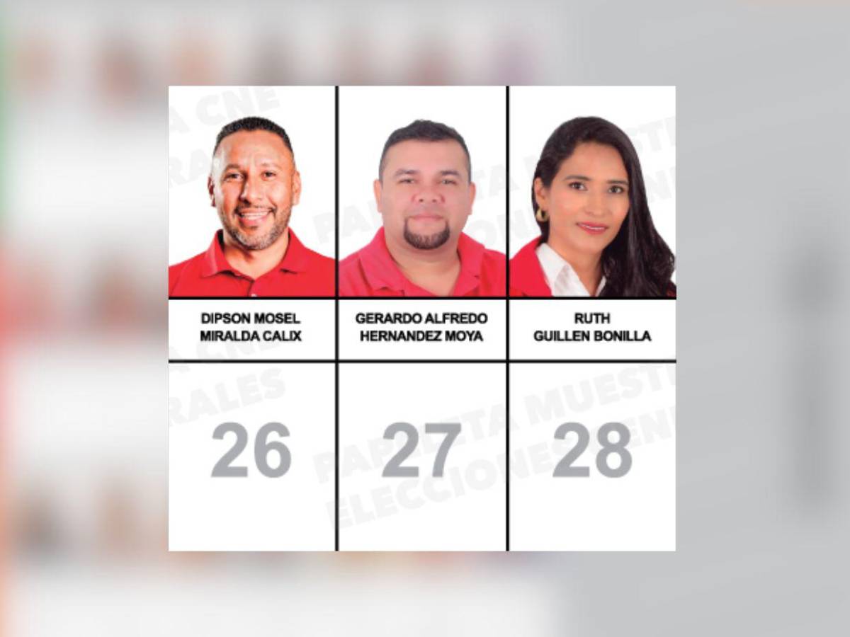 Sin Cálix, con un exmagistrado del TSE y otros rostros: candidatos a diputados por Olancho