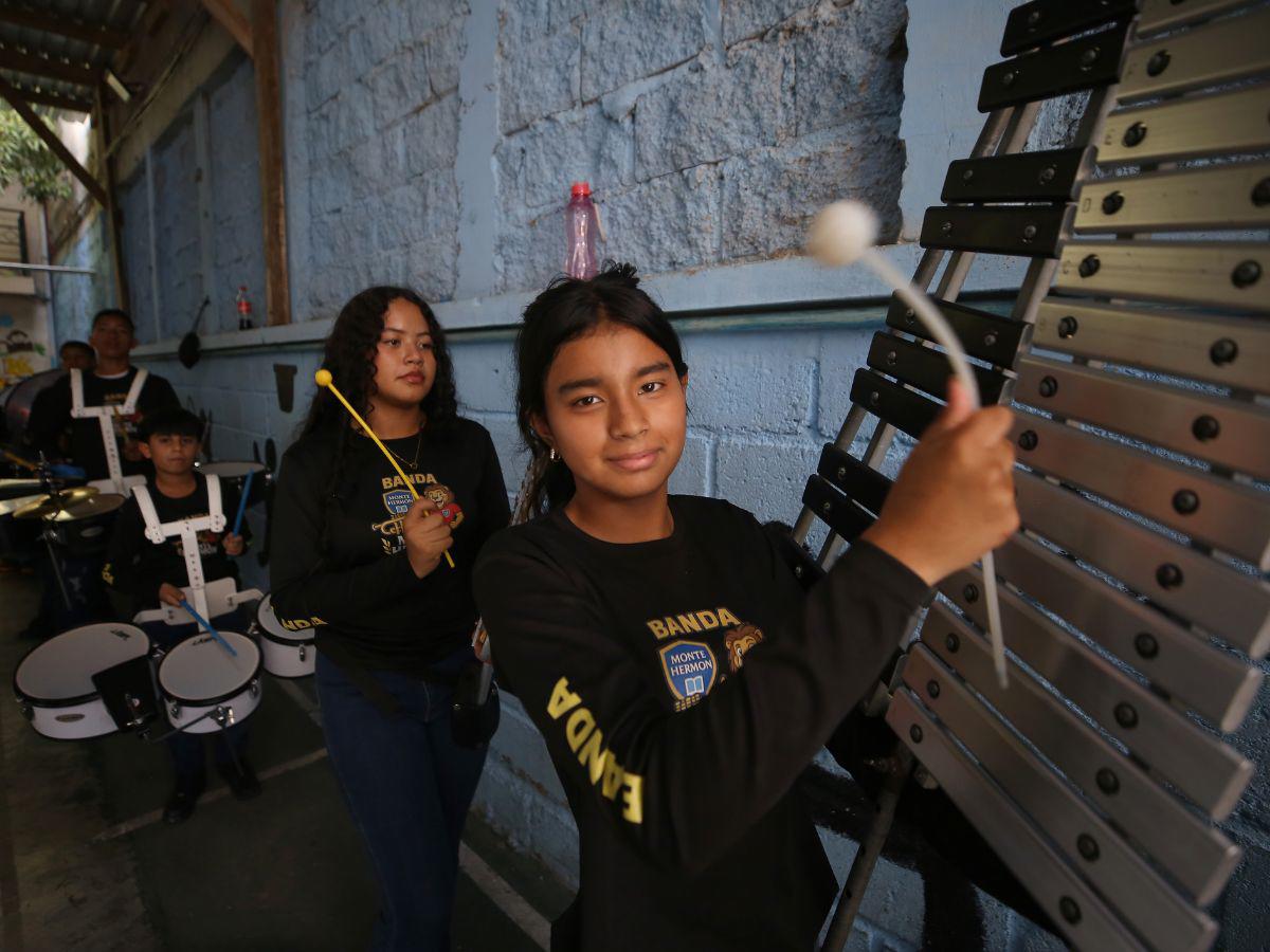 Ritmo y disciplina: la banda de Monte Hermón promete ser protagonista del 15 de septiembre