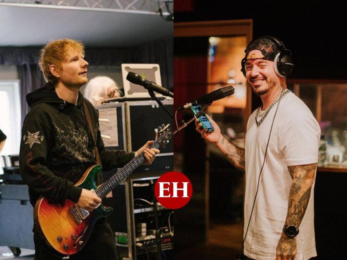 J Balvin hace cantar a Ed Sheeran reggaetón en español en su nuevo lanzamiento