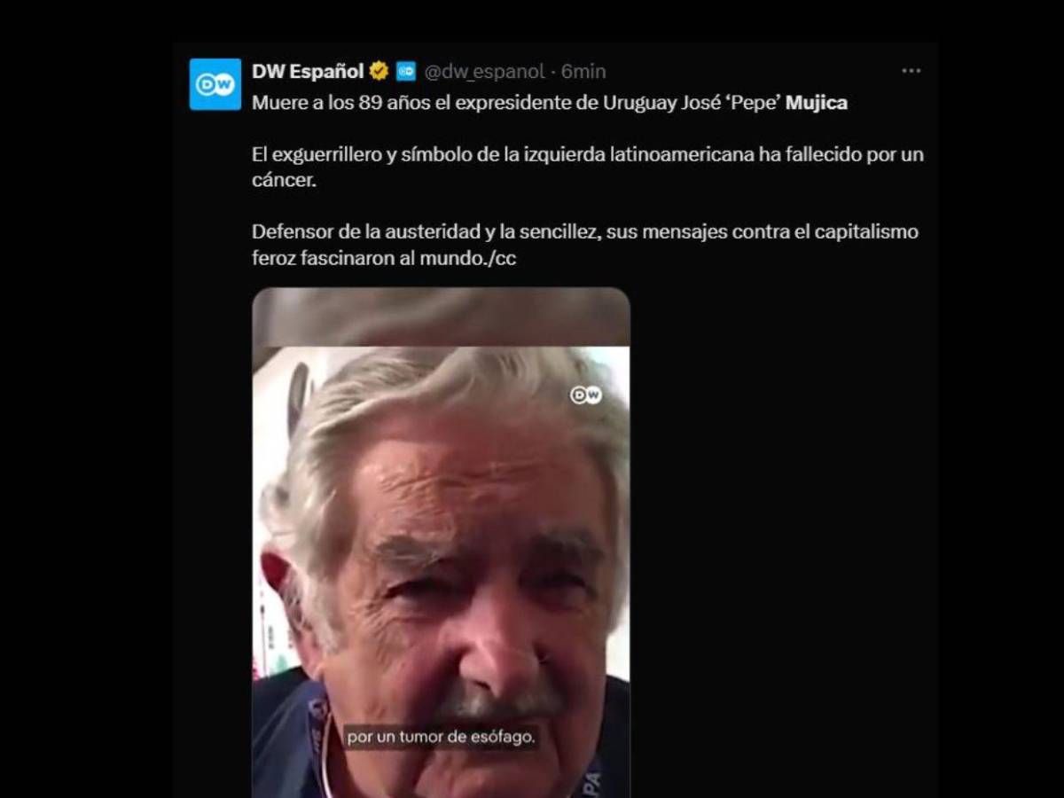 Así informa el mundo la muerte de Pepe Mujica, expresidente de Uruguay