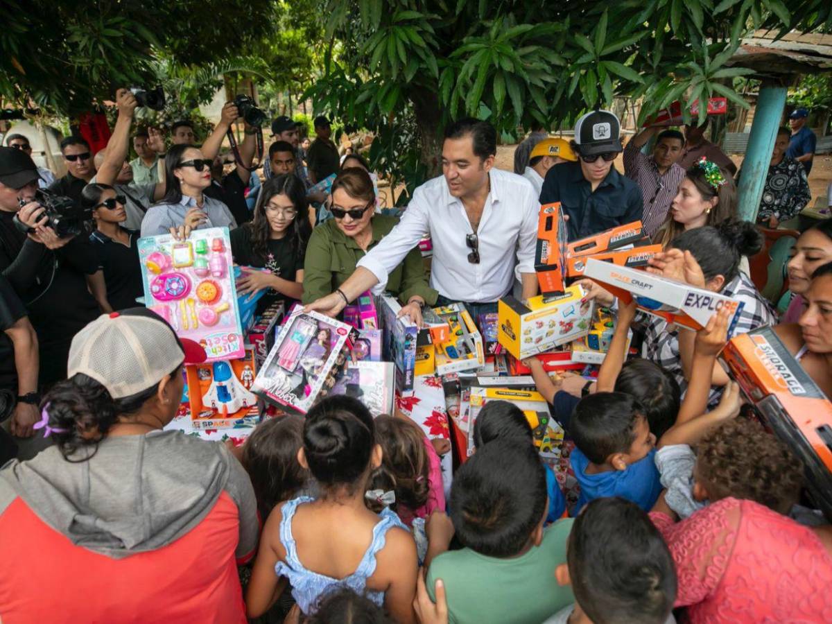 Así celebraron Navidad los políticos de Honduras: esto hizo Xiomara Castro en Olancho