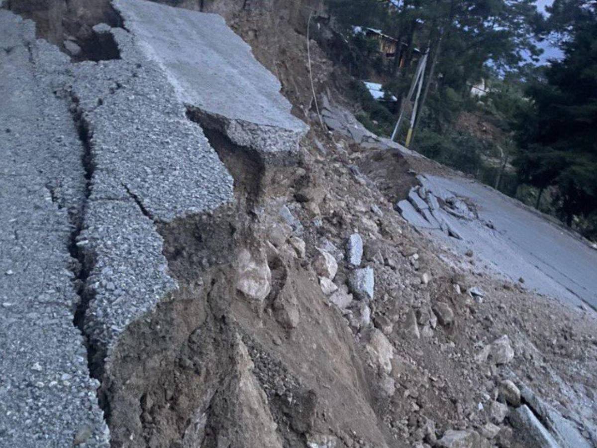 Totalmente inhabilitada: así despedazó falla geológica la carretera a Ocotepeque