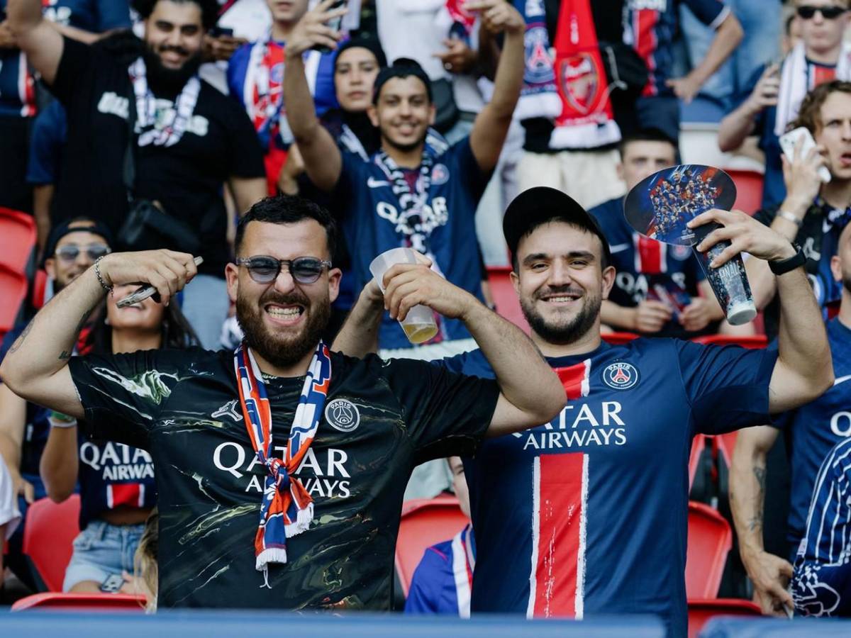 El ambiente en la final de la UEFA Champions League entre PSG vs Arsenal