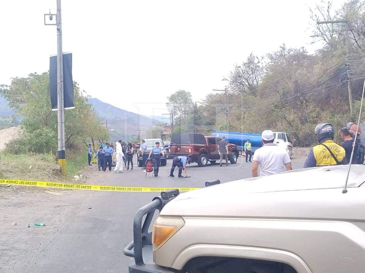 Tráfico pesado en salida al sur tras accidente donde murió motociclista