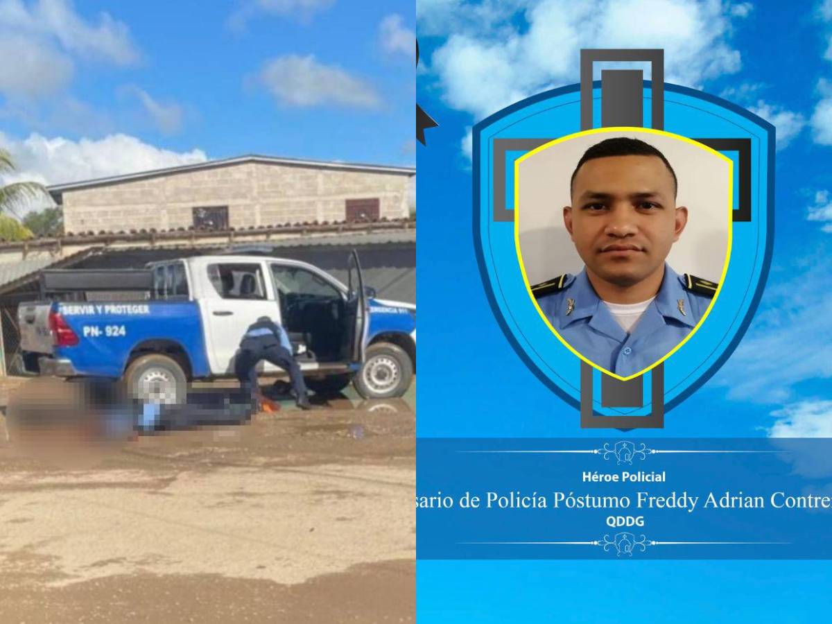 Lo que se sabe del enfrentamiento en el que murió un inspector de la Policía en Olancho